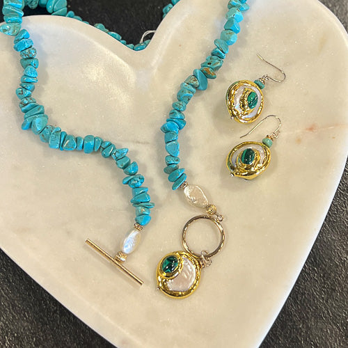 Turquoise & Pearl Jewelry