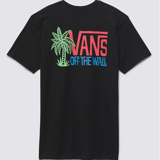VANS Palm Lines SS Tee-Shirt - Black Mens T Shirt