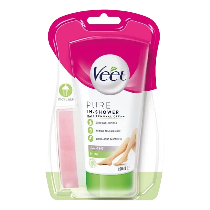 Veet Pure hårfjerningskrem i dusjen ben & kropp tørr hud