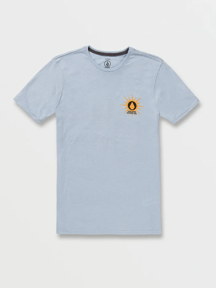 Volcom Fun Burn SS Tee Shirt - Cali Blue Heather Mens T Shirt