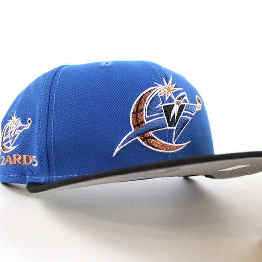 Washington Wizards Wizards Patch New Era 59Fifty Fitted Hat (Light Blue Black Gray)