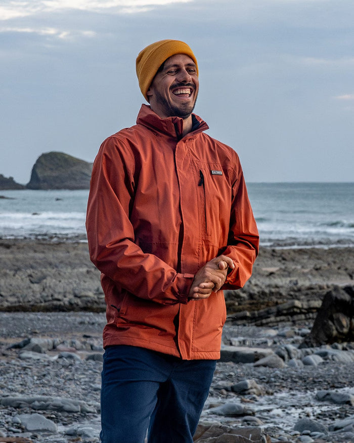 Whistler II Mens Waterproof Hooded Jacket in Orange