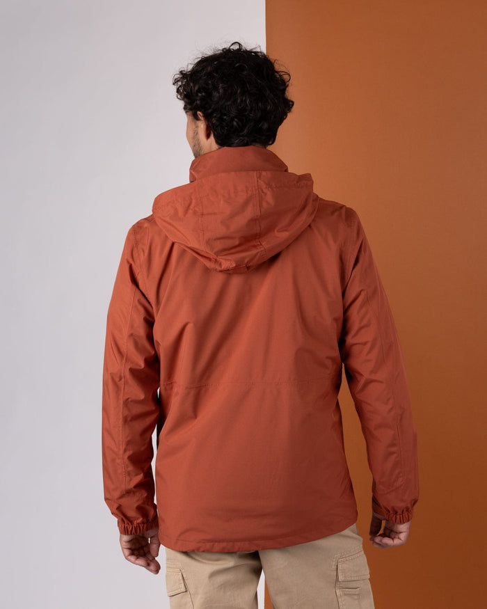 Whistler II Mens Waterproof Hooded Jacket in Orange
