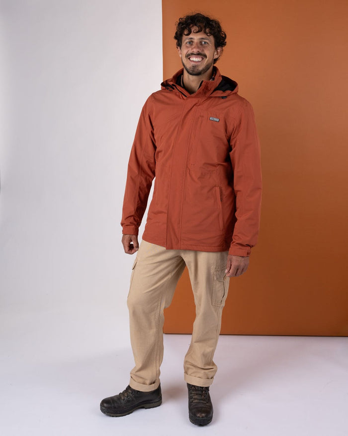Whistler II Mens Waterproof Hooded Jacket in Orange