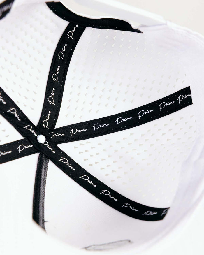 White 3D Cursive Hat