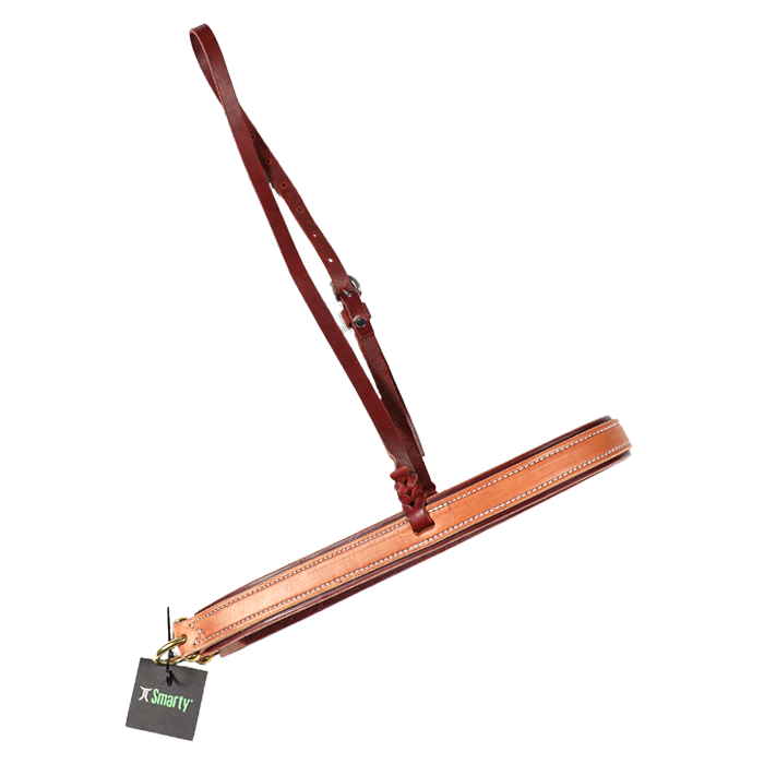 Wildfire Saddlery | 1-1/4" Noseband Latigo with Harness Overlay