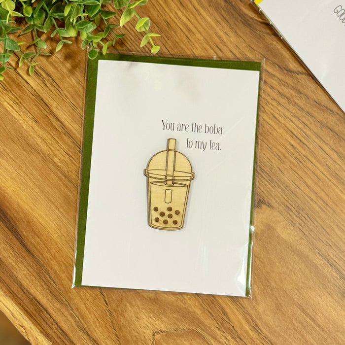 Wood Cutout Greeting Card