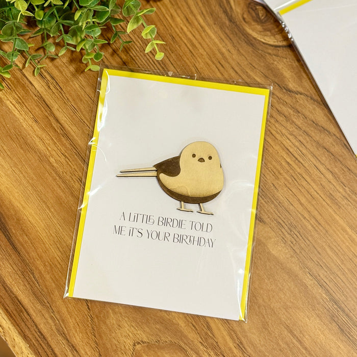 Wood Cutout Greeting Card