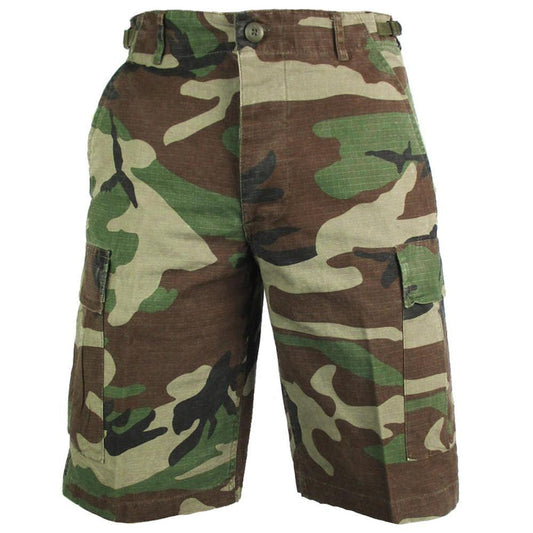 Woodland Camo Ripstop Shorts - Mil-Tec - Shorts