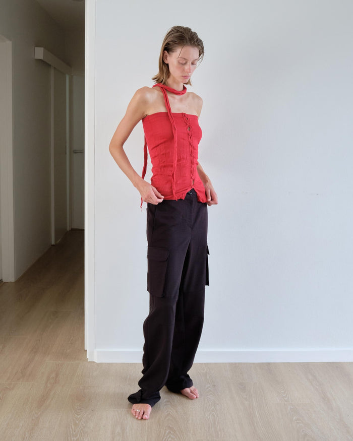 Wrinkle Top & Muffler Set