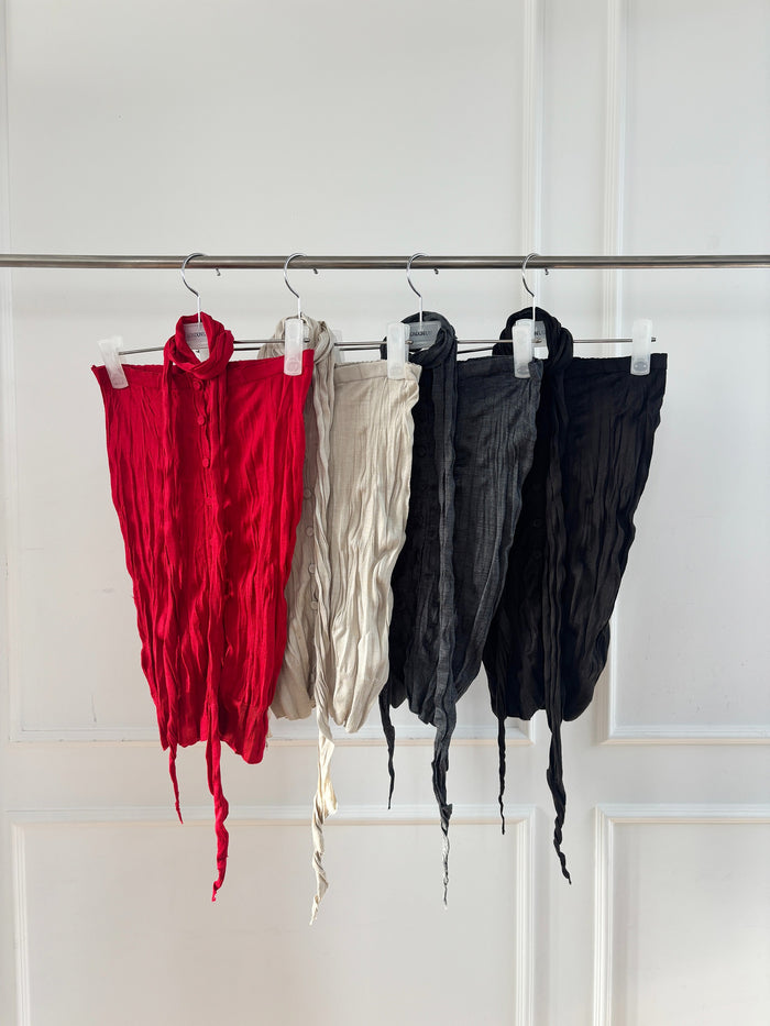 Wrinkle Top & Muffler Set