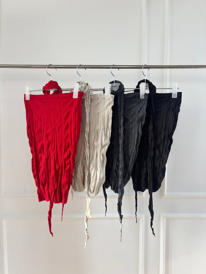 Wrinkle Top & Muffler Set