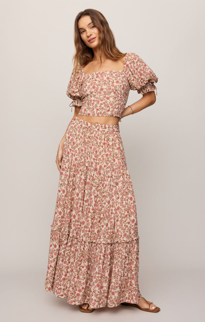 Z Supply Mora Maxi Skirt in Sandshell