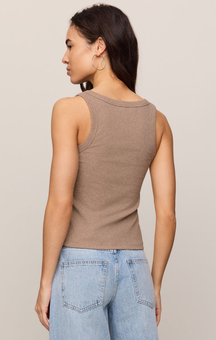 Z Supply Rowe Scoop Tank in Heather Ash