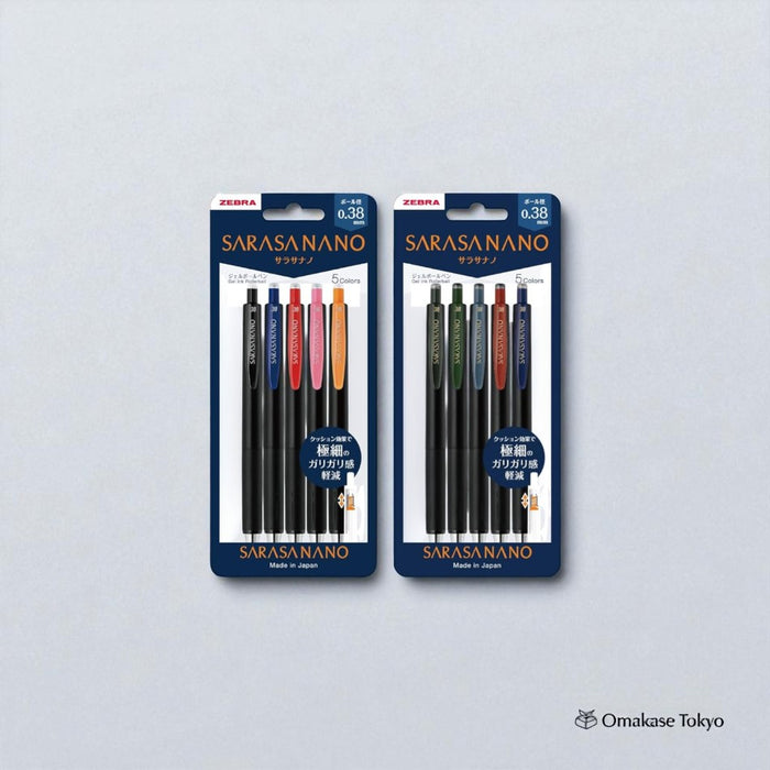 Zebra Sarasa Nano 10 Assorted Gel Ballpoint Pen