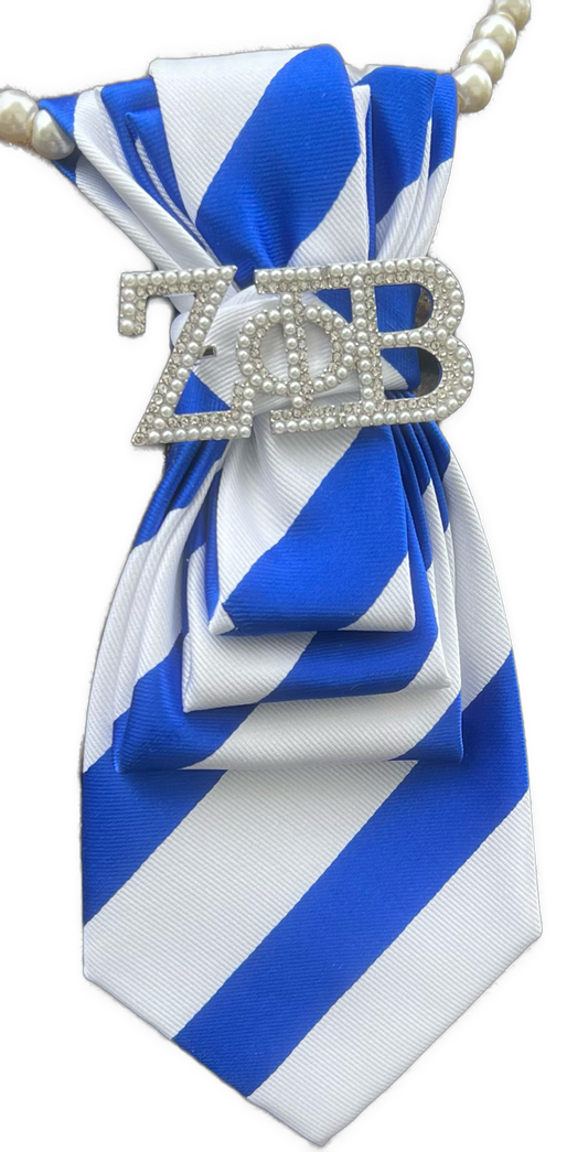 Zeta Necktie w/ Brooch